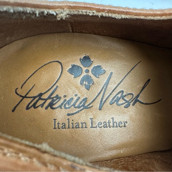 Patricia Nash Anna Shoes 9.5 Brown Leather Oxford Block Heel Womens - Picture 7 of 14